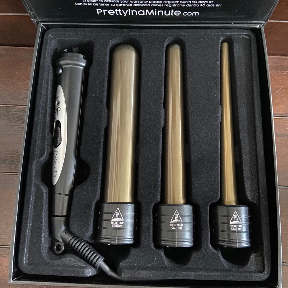 Pretty In A Minute 3-in-1 Professional Wand Curler